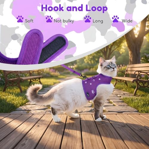 Cat Harness and Leash Set for Walking Escape Proof, Extra Large - Image 4