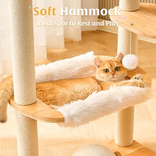 HITTITE Solid Wood Cat Tree Tower - Image 4
