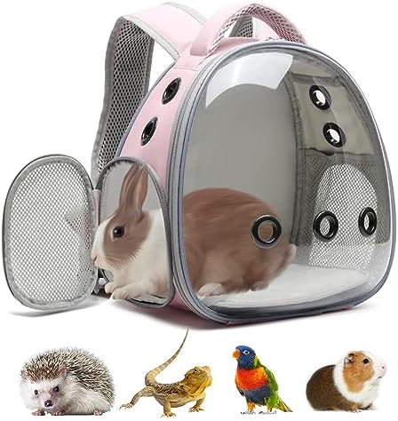Portable Travel pet Backpack Carrier Hamster Bag Guinea Pig Bird Small Dog cat by ioviewforpet
