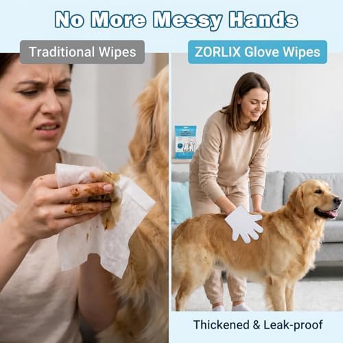 60Pcs Hypoallergenic Pet Glove Wipes - Image 5