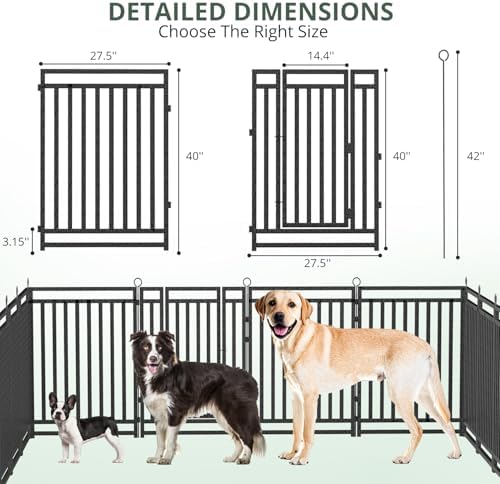 Thickened Outdoor Dog Fence, 16 Panels - Image 5
