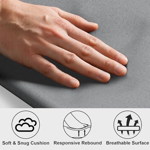 Elevated Dogs Bed with Cushion, Raised Cooling Lifted Outdoor Dog Mat Beds - Image 4