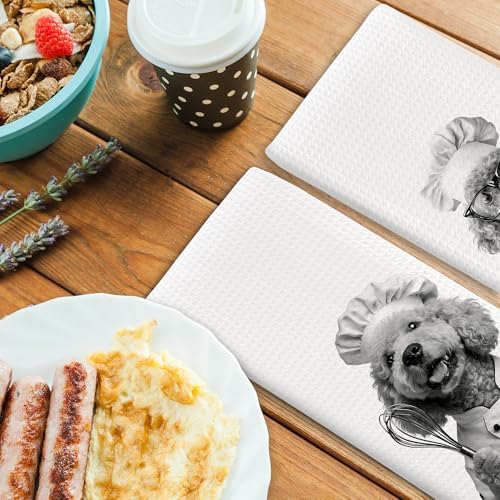 Dog Kitchen Towels Decor Set of 2 - Image 4