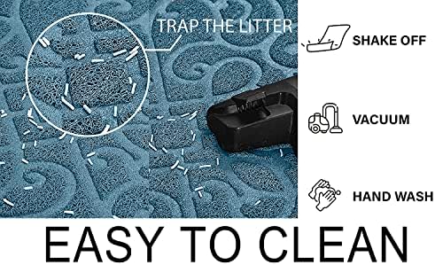 PetLike Cat Litter Box Mat, Thick Kitty Litter Trapping Mat, Waterproof - Image 2
