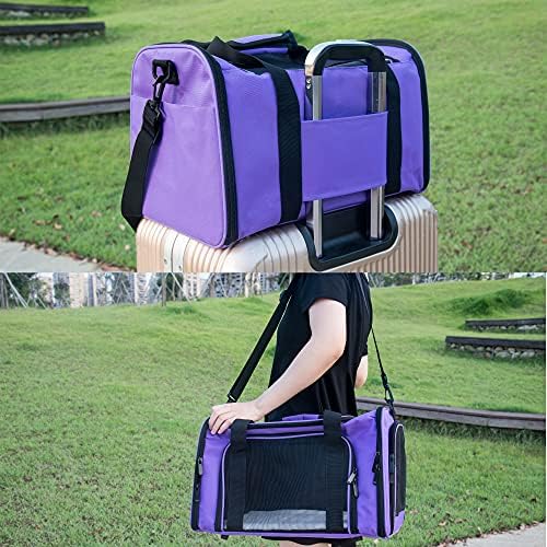 Soft Sided Carrier for Small Medium Cats Dogs, TSA Airline Approved Collapsible - Image 6