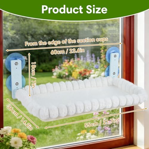 YooxArmor Foldable Cat Window Perch, Cat Bed - Image 2