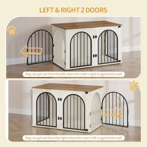 Hzuaneri 39.4'' Dog Crate Furniture, Dog Kennel Indoor - Image 5