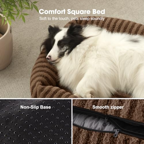 MIXJOY Dog Bed for Medium Small Size Dog, Washable Medium Dogs Bed - Image 3