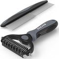 Docrok Pet Grooming Brush and Metal Comb Combo by DOCROK
