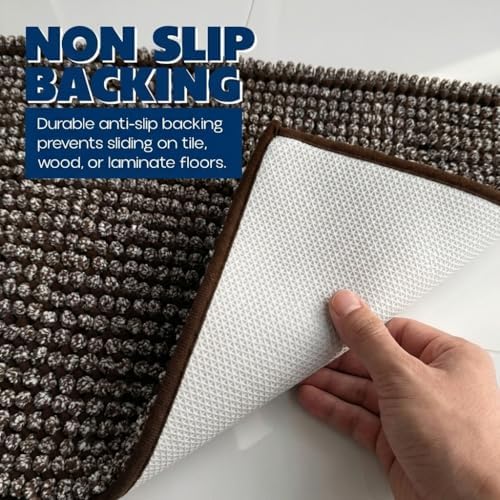 Muddy Mat® T.Max Dual Tone Indoor Dog Door Mat Slip Resistant Chenille Entryway - Image 3