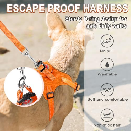 Dog Harness Step in Dog Vest Harness, Reflective Adjustable Puppy No Pull - Image 4