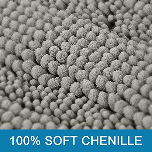Non Slip Thick Shaggy Chenille Bathroom Rug Mat Set Extra Soft and Absorbent - Image 3