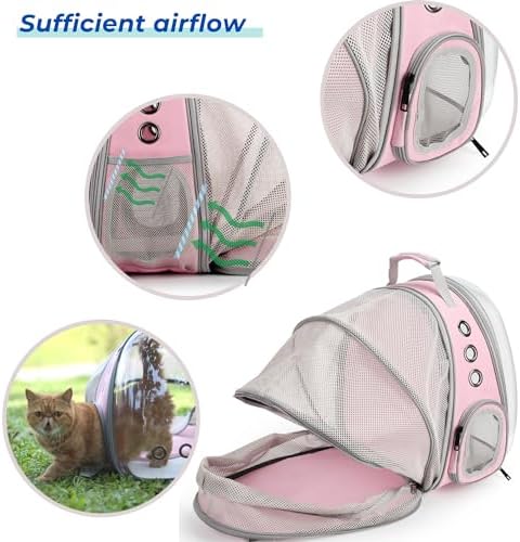 Lollimeow Expandable Bubble Cat Carrier Backpack, Supports up to 14 lbs - Image 3