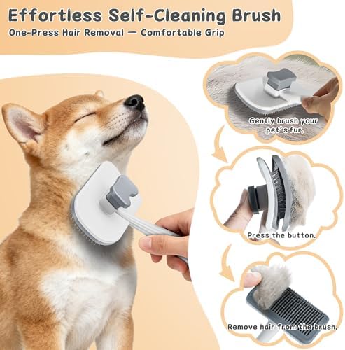 3-Piece Dogs & Cats brush for shedding - Image 2