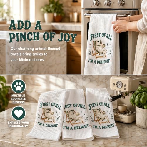 Great Pyrenees Kitchen Towel, Cute Dog Hand Towel, Funny Dog Lover Gift - Image 6