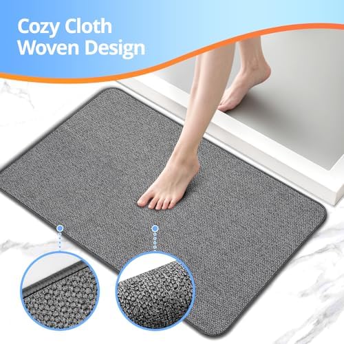 2 Pack Bathroom Rugs 17x27Inch, Thin Bath Mat - Image 4