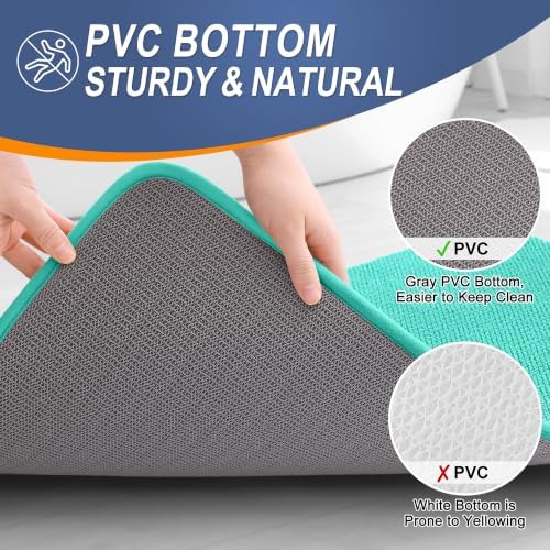 OLANLY Thick Memory Foam Bathroom Rugs 30x20, Soft Absorbent Bath Mat - Image 4