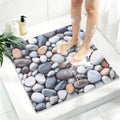 Square Shower Mat, Yonala 27 x 27 Inch Stylish Non Slip Shower Mats by Yonala