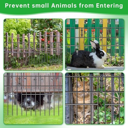 39.5ft X 13in Animal Barrier Fence, 28 Panels No Dig Fence - Image 4