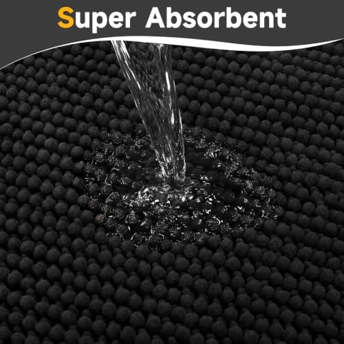 Ophanie Black Door Mat Runner 60x36, Muddy Mats - Image 5