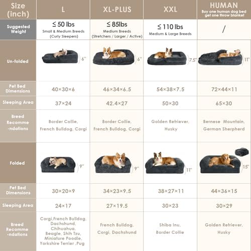 EHEYCIGA Foldable XXL Dog Bed for Large Sized Dog - Image 2
