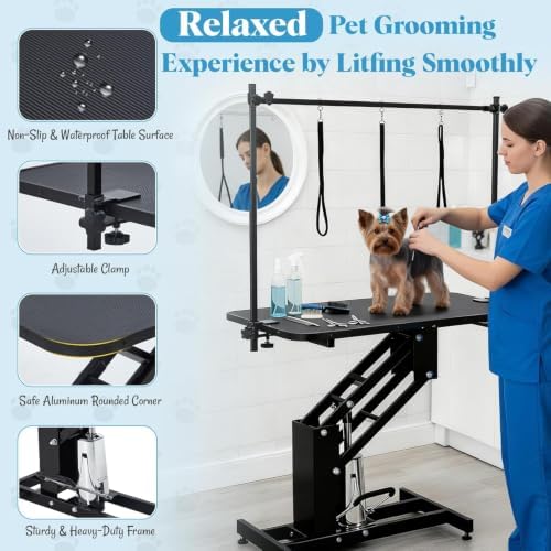 GarveeTech 43.3" Hydraulic Dog Grooming Table - Image 2