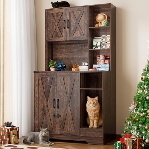 71Inches Tall Cat Litter Box Enclosure by jiteentarou