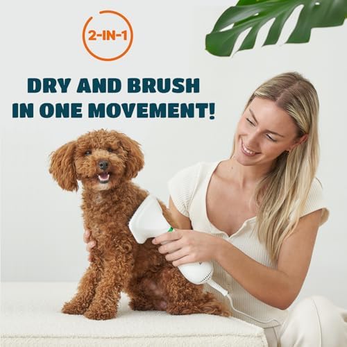 2-in-1 Dog Hair Dryer with Brush - Image 2