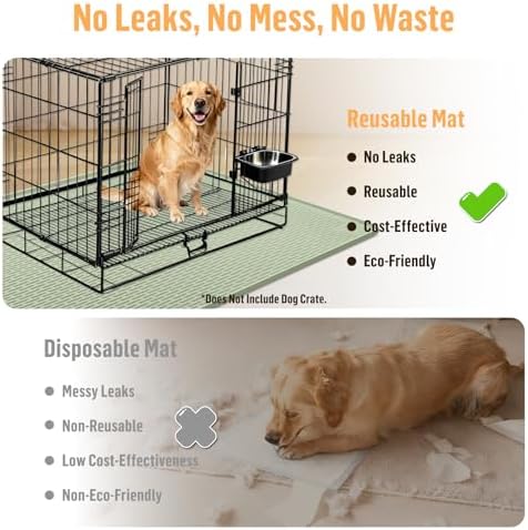 Silicone Dog Bed Mat 70"x 45" Crate Mat - Image 3