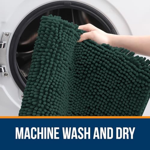 OLANLY Bathroom Rugs 36x24, Extra Soft Absorbent Chenille Bath Rugs - Image 6