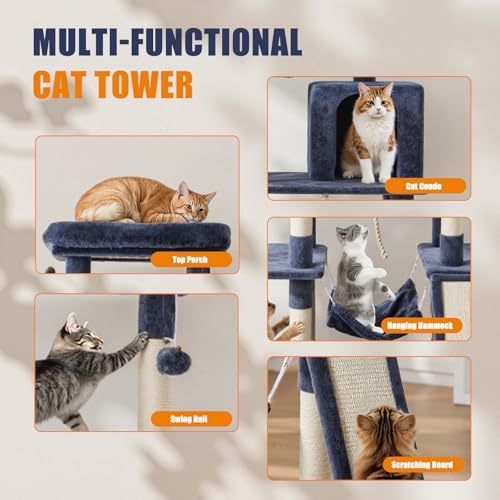 Sweetcrispy 63 Inch Cat Tree Tower - Image 2