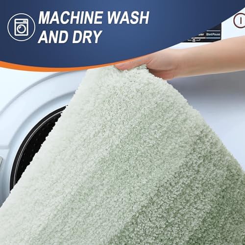 OLANLY Bathroom Rugs Mat 34x21, Extra Soft Absorbent Microfiber Bath Rugs - Image 5