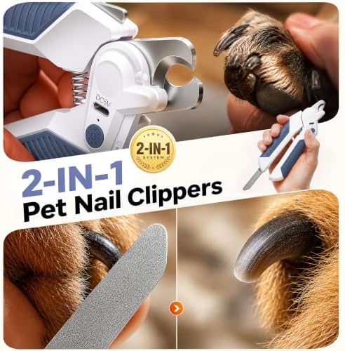 2-in-1 Cat Nail Clipper with Light - Image 4