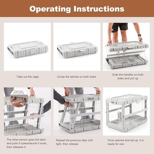 ZOMISIA 28" L Collapsible Dog Crate - Image 4