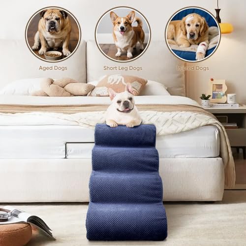 PAWSCRAT 5-Step Pet Stairs for High Beds & Sofas, 22.8''H Dog Stairs - Image 4