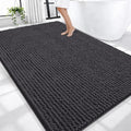 OLANLY Thick Chenille Large Bathroom Rugs Mats 70x46, Dark Grey by OLANLY