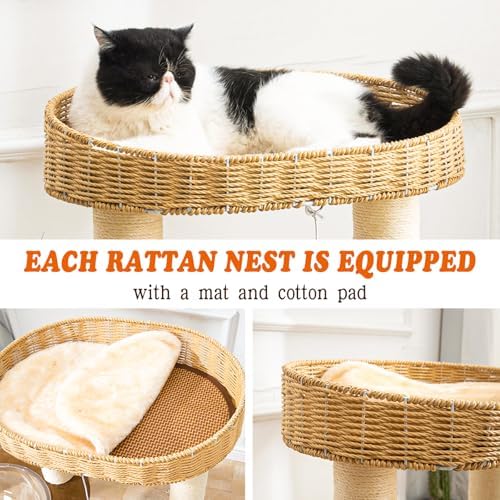 Modern Cat Tree for Large Cats, Sturdy Design - Image 3