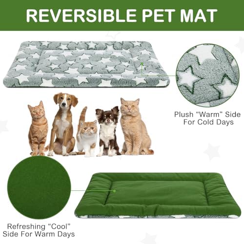 VitalCozy 4 Pcs Dog Crate Pads Soft Warm - Image 3