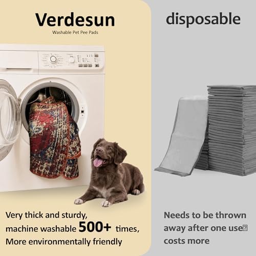 Washable Pee Pads for Dogs 36"x72" 2 Pack Reusable Puppy Potty Pad - Image 3