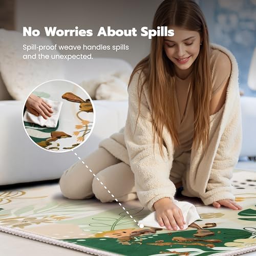 Joiedomi Area Rugs for Bedroom 3x5 Washable Rug Non Slip Small Carpet - Image 5