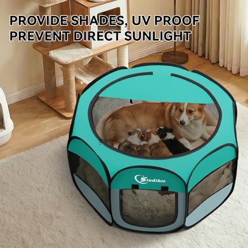 Siedihit Playpen for Middle Dog Cat, Dogs Tent Crate Cage Indoor - Image 5