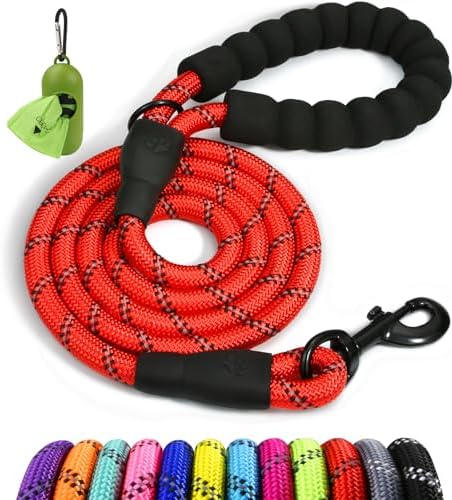Taglory Rope Dog Leash for Medium Large Dogs, 6 FT Padded Handle by Taglory