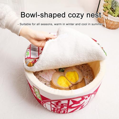 寵幸 Ramen Noodle Cat Bed, Soft Warm Washable - Image 3