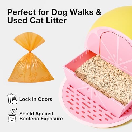 VETRESKA Citrus Scented Dog Poop Bags, Leak Proof - Image 6