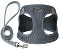 Dog Harness with Leash Set, Step-in Adjustable Puppy Pet Vest by BOOMIBOO