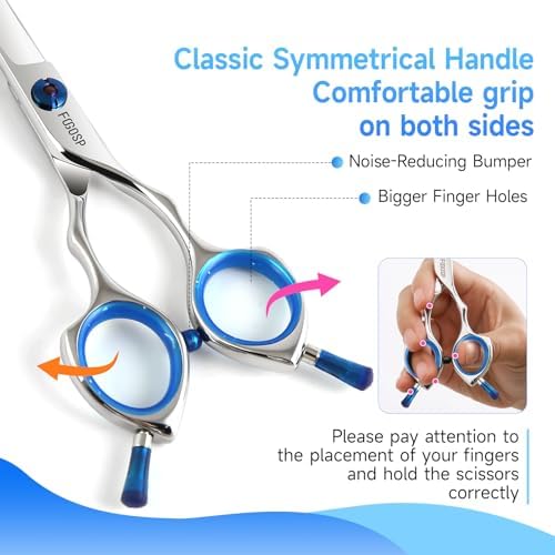 Curved Dog Grooming Scissors 6.5 in Small Curve Shears - Image 6