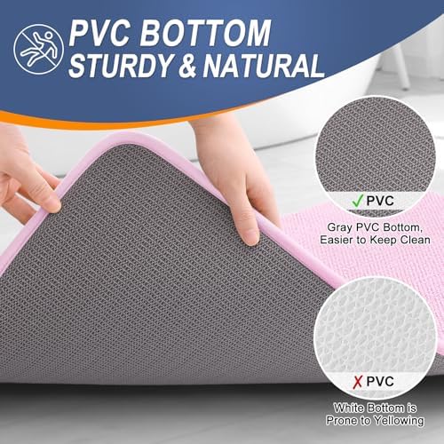 OLANLY Thick Memory Foam Bathroom Rugs 30x20, Soft Absorbent Bath Mat - Image 4