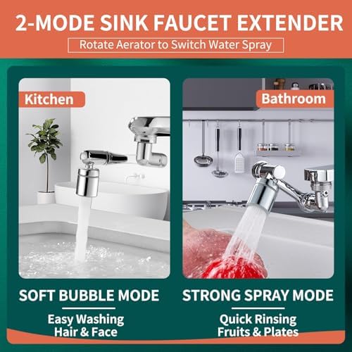 Patented CECEFIN Swivel Faucet Extender Sink Aerator NSF/ANSI 372 Standard - Image 5