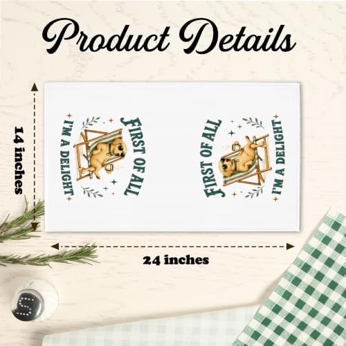 Labrador Retriever Kitchen Towel, Cute Dog Hand Towel, Funny Dog Lover Gift - Image 2