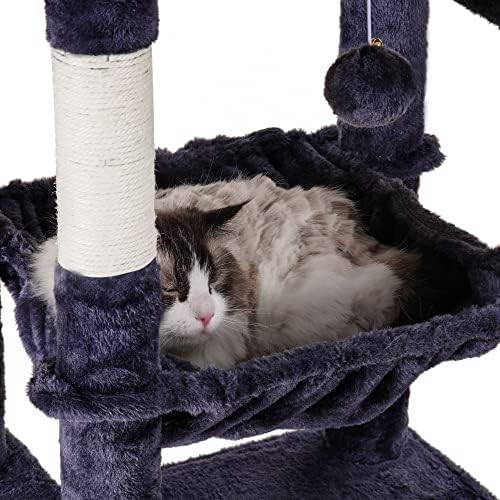 Heybly Cat Tree for Large Cats 20 lbs, 69 inches XXL Cat Tower HCT031G - Image 5